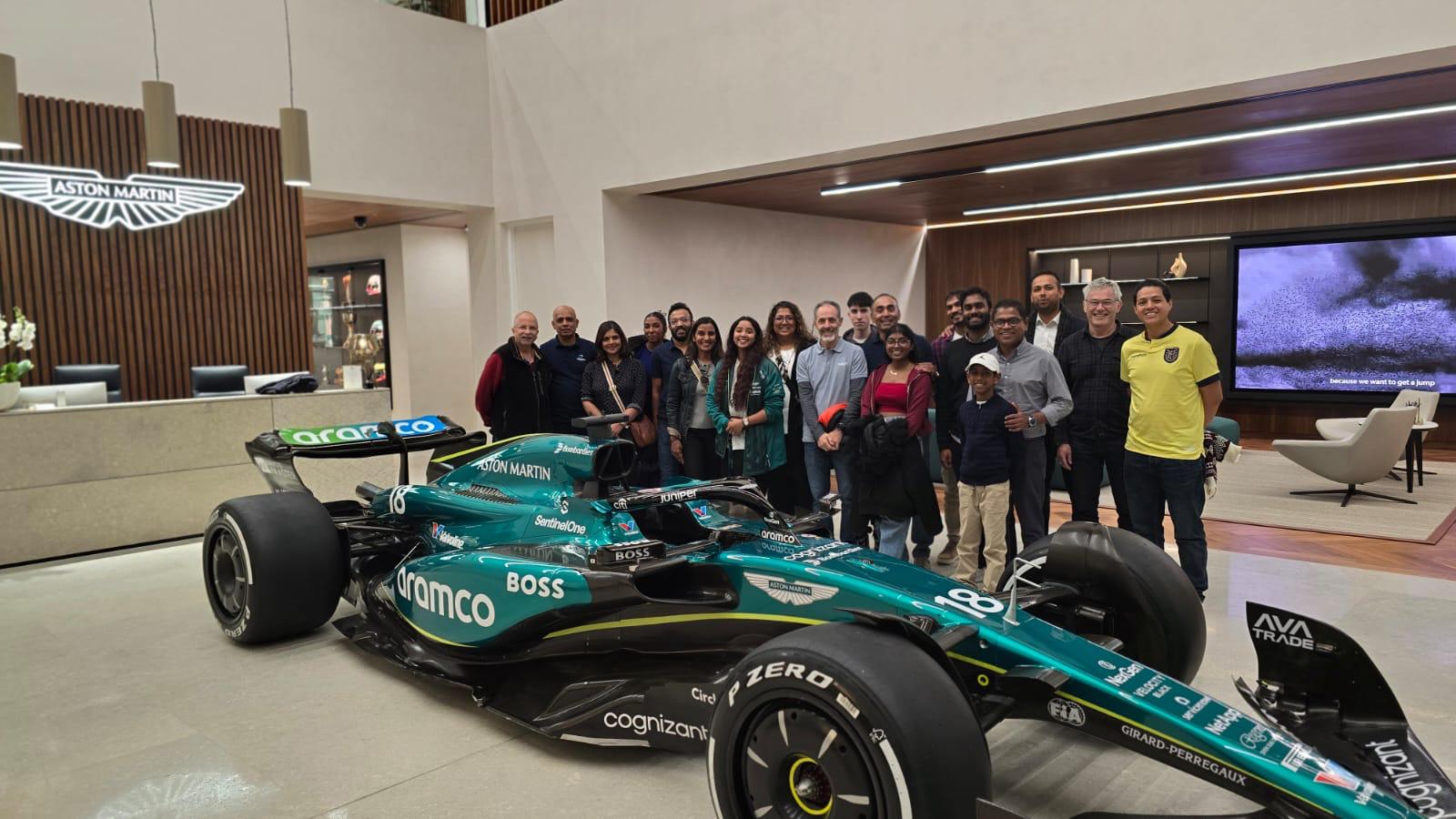 Aston Martin F1 visit