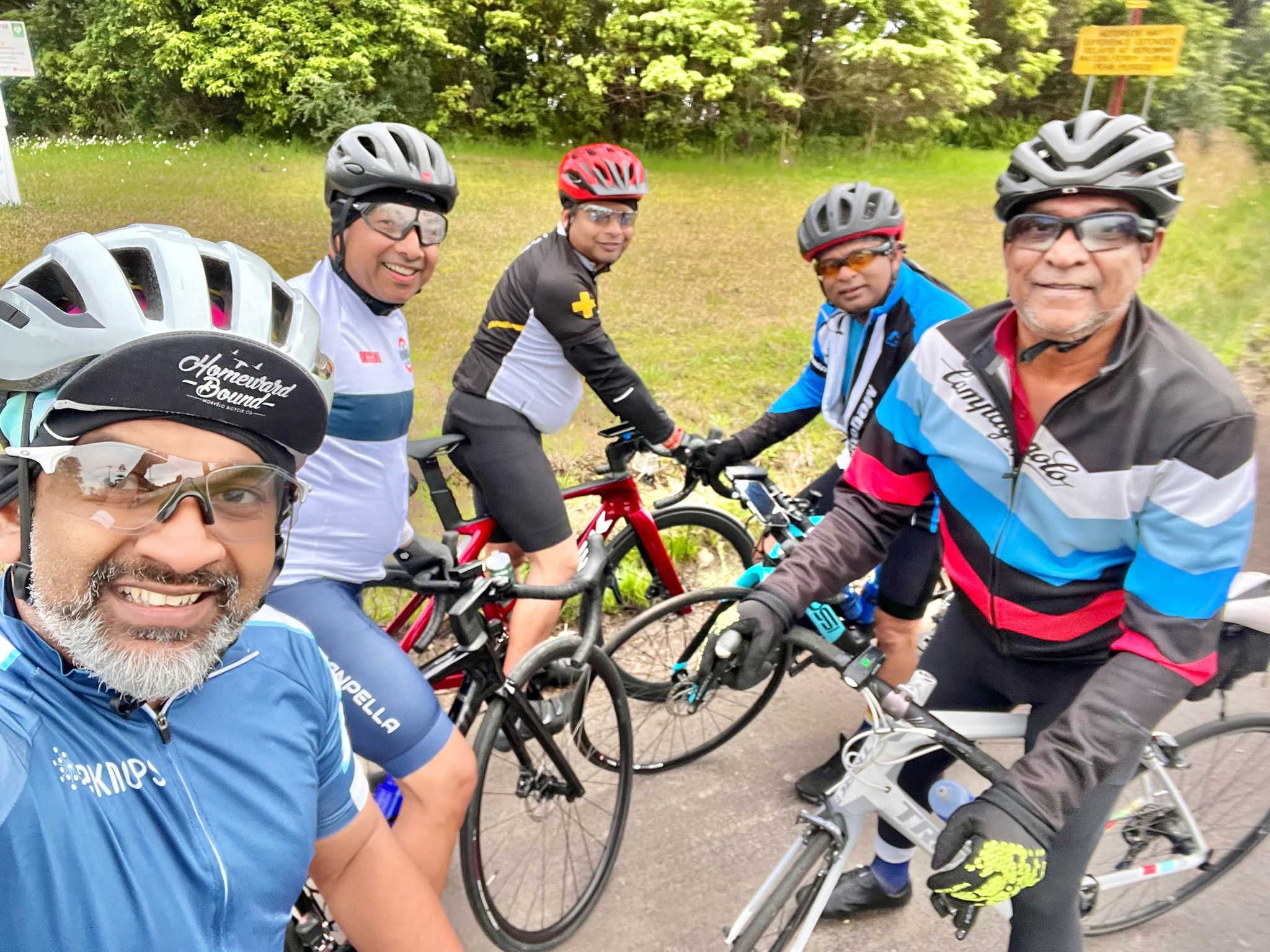 Australian riders in training