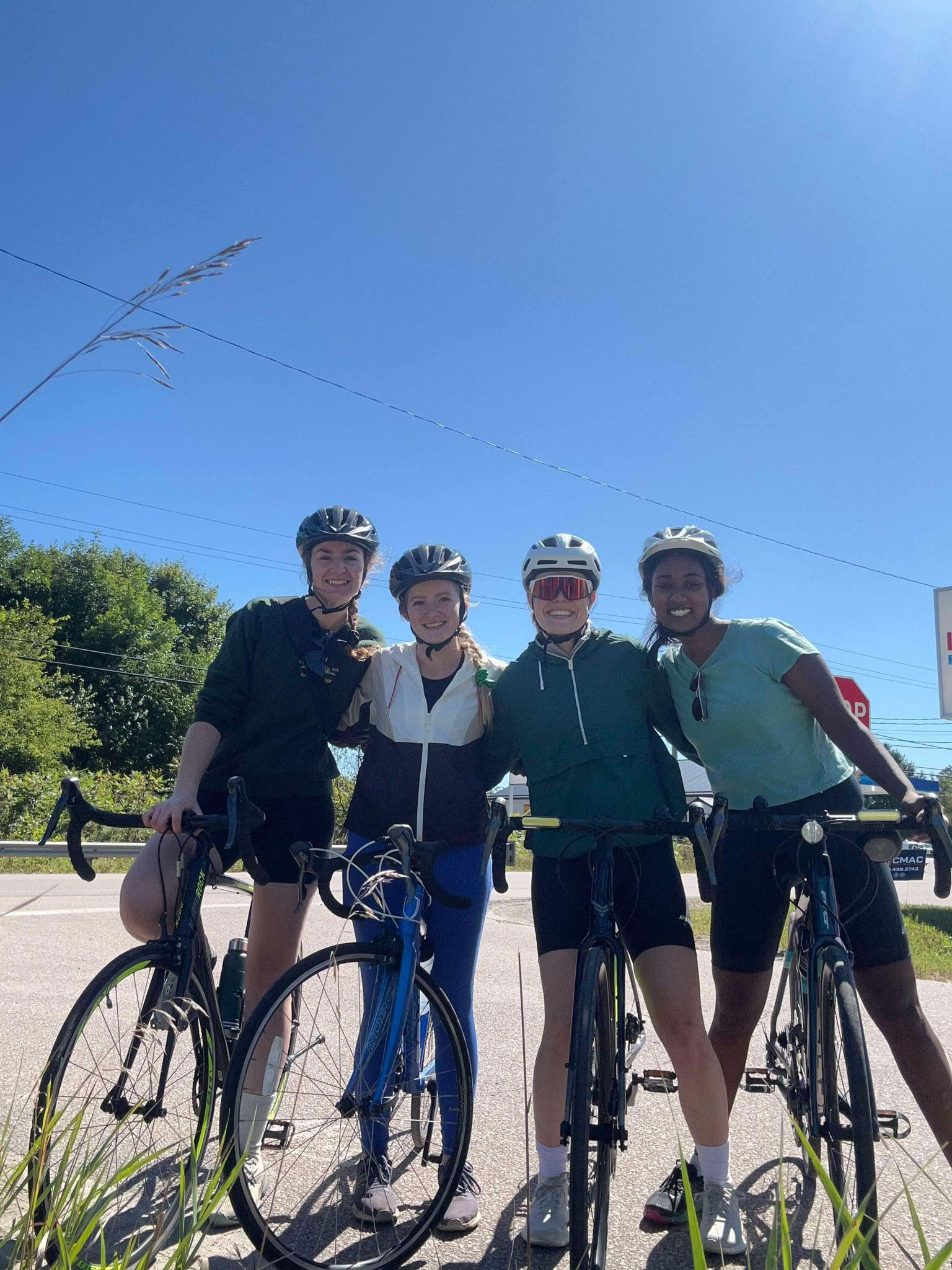 Canadian riders in training