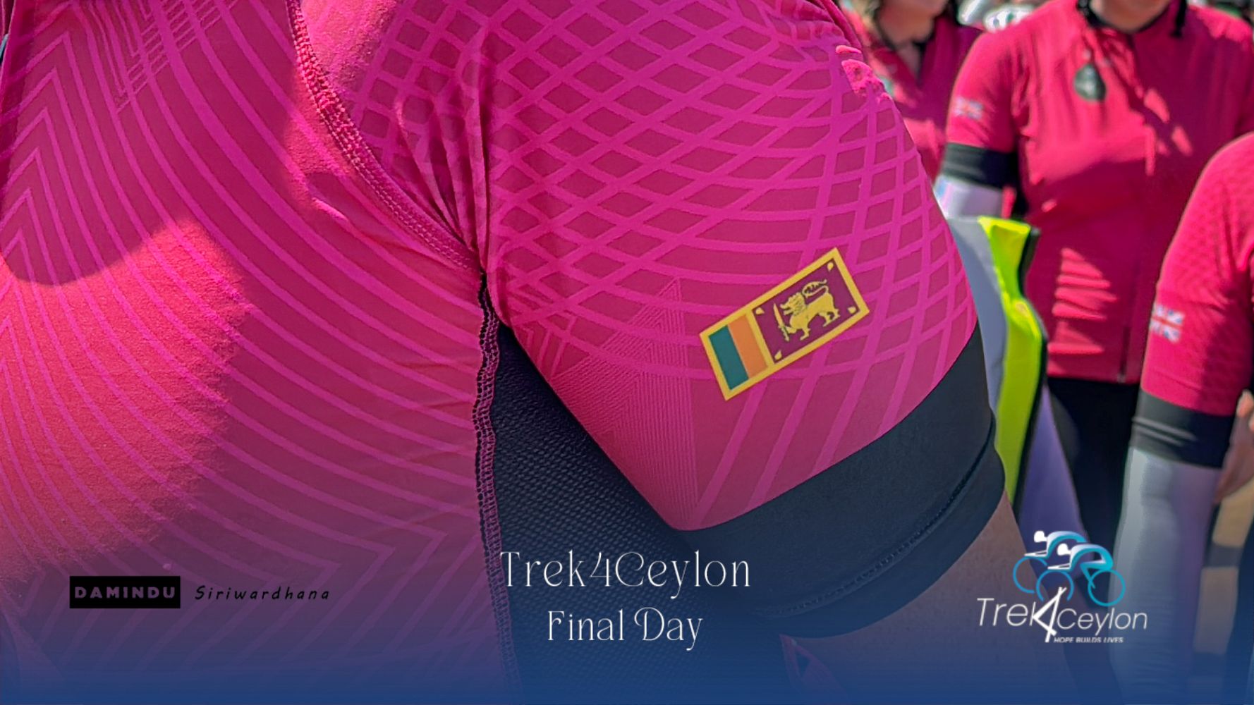 Sri Lankan flag on rider's jersey